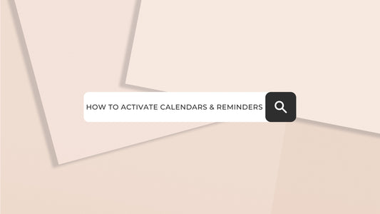 How To Activate Calendars & Reminders Integration