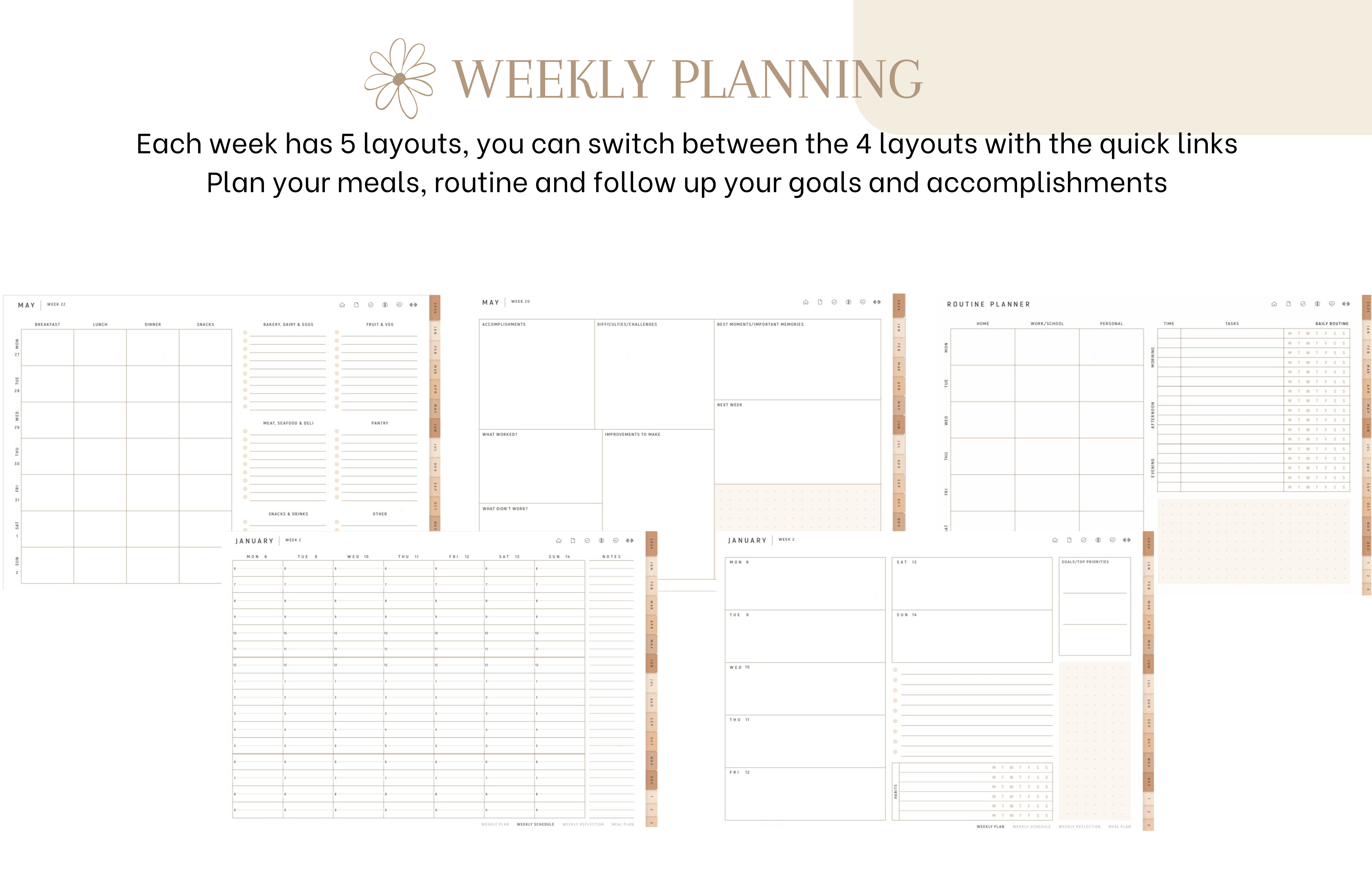 2024 Bloom's Digital Planner Bundle